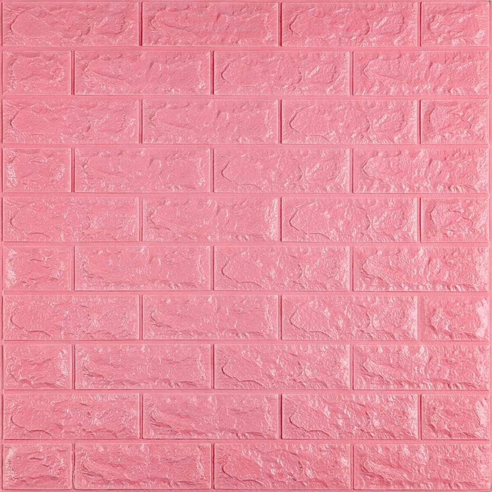 3D панель самоклеюча 700х770х7мм цегла Рожевий (004-7) SW-00000057 Київ - фото 1