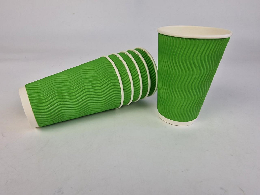 Склянка гофрований 500 мл ЗЕЛЕНИЙ (15 шт.) Харків - фото 1
