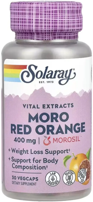 Красный апельсин Solaray Moro Red Orange 400 mg 30 вег капс Киев - изображение 1