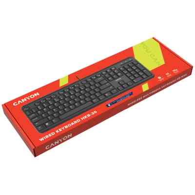 Клавиатура Canyon HKB-20 Velvet USB UA Black (CNS-HKB02) Винница