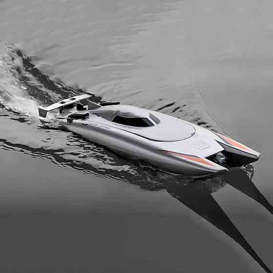 Катер на радиоуправлении RESTEQ, скоростная игрушечная яхта для детей и взрослых с пультом управления, водонепроницаемая RC-лодка Киев