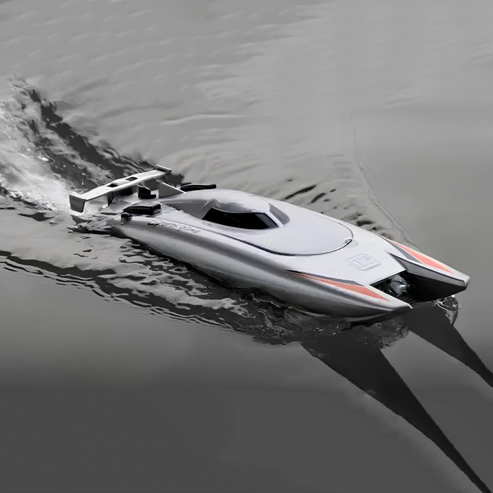 Катер на радиоуправлении RESTEQ, скоростная игрушечная яхта для детей и взрослых с пультом управления, водонепроницаемая RC-лодка Киев - изображение 3