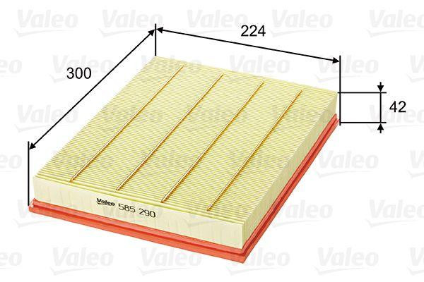 VALEO 585290 — Надежный воздушный фильтр для эффективной очистки воздуха и защиты двигателя Ковель - изображение 2