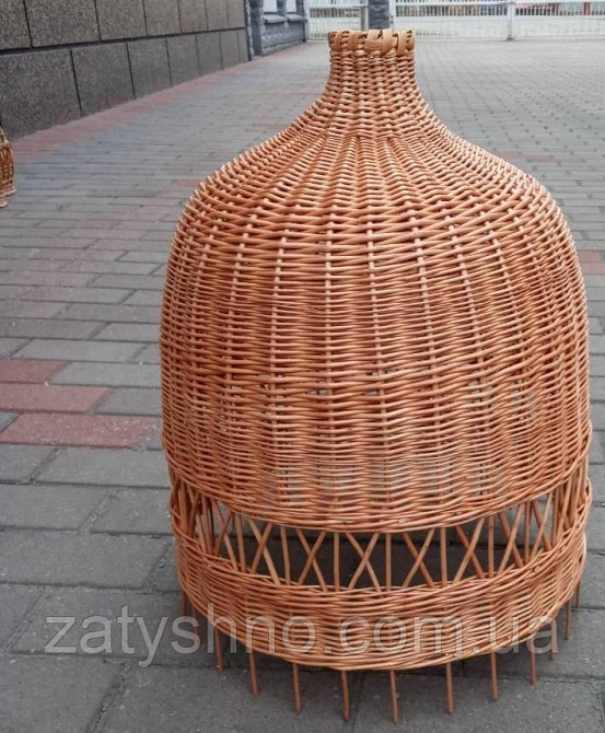 Плетеная люстра из лозы большая Киев - изображение 1