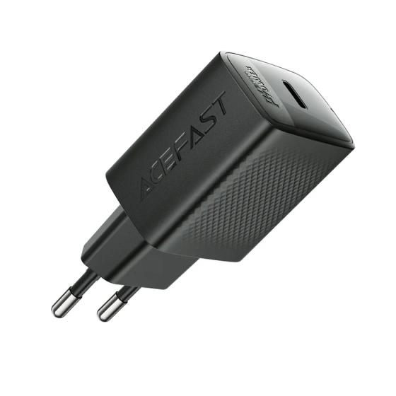 Мережевий зарядний пристрій ACEFAST A104 PD25W GaN single USB-C charger Black 6974316283355 Одеса