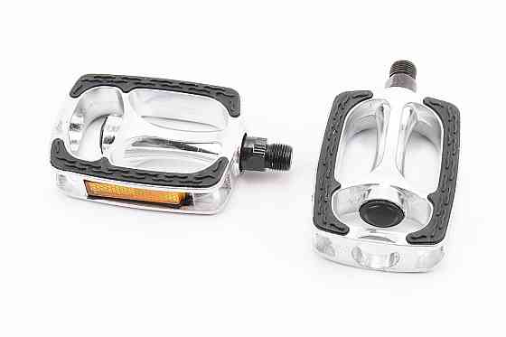 Педалі CITY 9/16" (95x70x24mm) алюмінієві, сріблясто-чорні Київ