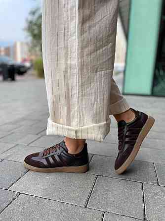 Кеды женские Notta bene шоколадные натуральная кожа и замша 36-41 размер (K-0424) Київ