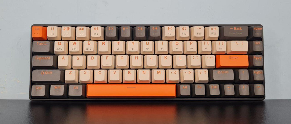 Безпровідна механічна клавіатура Ziyo K68 60% 2.4Гц Клевань - фото 2