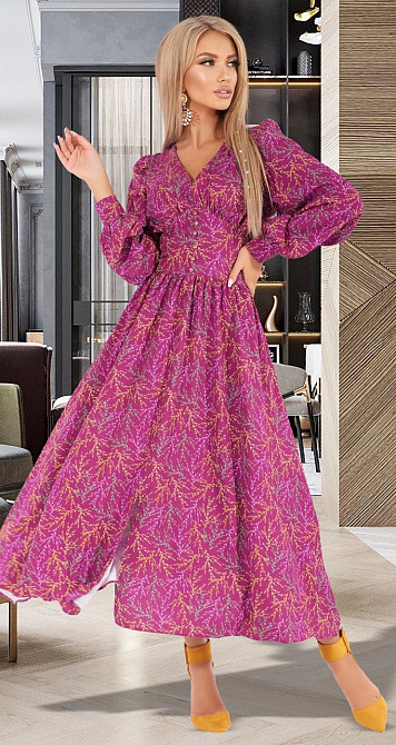 Плаття в довжині МІДІ (44) Київ - фото 1