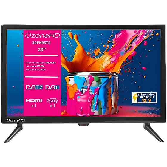 Телевізор OzoneHD 24FN93T2 Чорний Харків