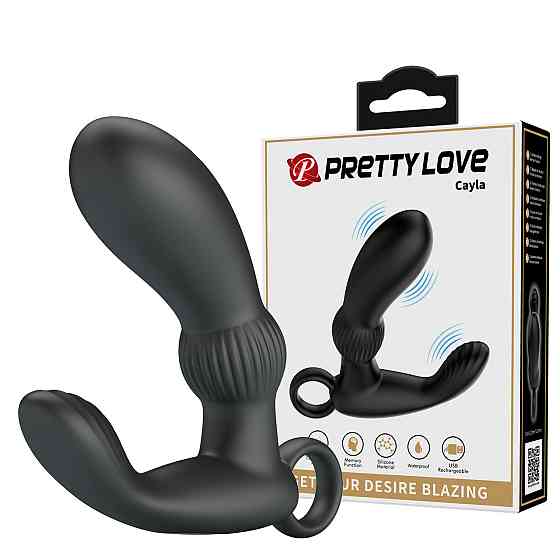 Вибромассажер простаты Pretty Love Cayla Stimulator Black Sex Aura Киев