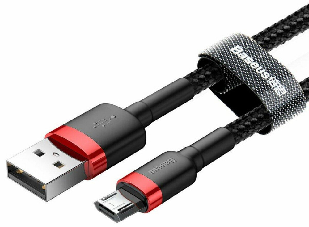 Кабель Baseus Cafule Cable USB - Micro 1.5A 2m, цвет красный+Black CAMKLF-C91 Одесса - изображение 2