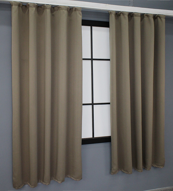 Комплект штор коротких VR-Textil Bagema Rvs № 1239ш 130х170 см 2 шт Молочний шоколад (35-0056) Київ - фото 4