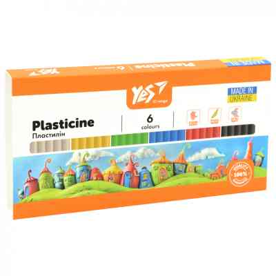Пластилін Yes Orange Line 6 кольорів 120 г (540686) Вінниця