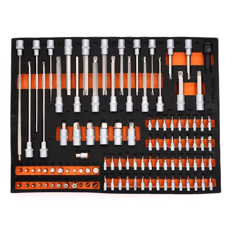 Ящик с инструментом  Kraft&Dele KD1067, 258 шт элементов Киев - изображение 3