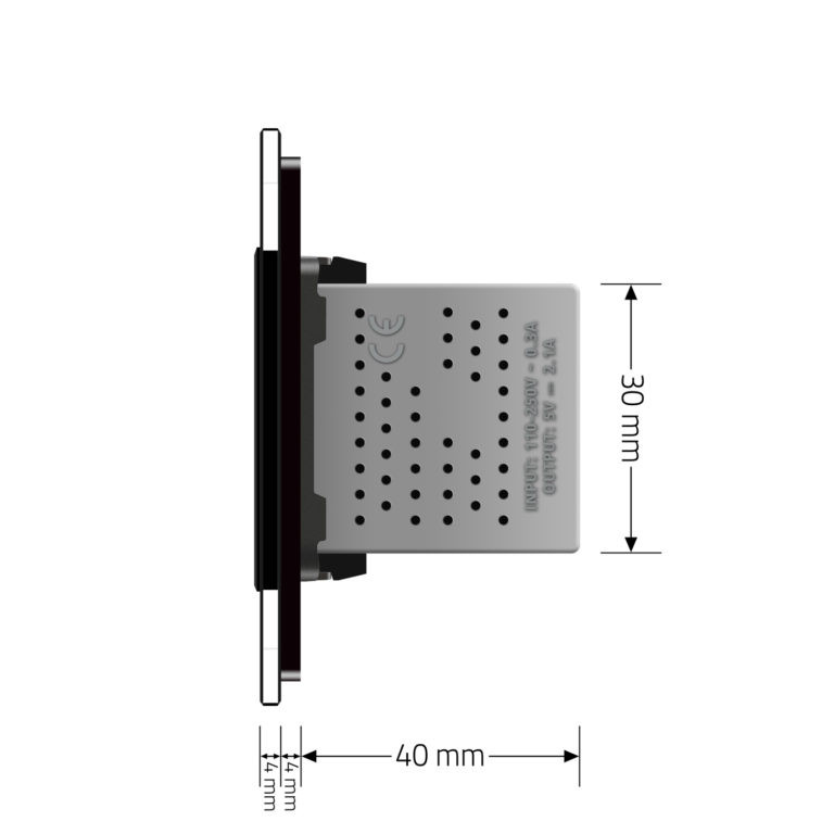 Розетка подвійна USB з блоком живлення Livolo чорний скло (VL-C792U-12) Коломыя - изображение 4