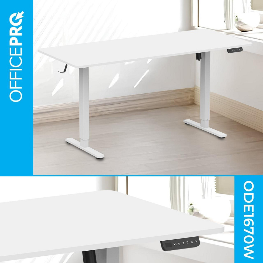 Комп'ютерний стіл OfficePro ODE1670W ( Білий ) Харків - фото 1