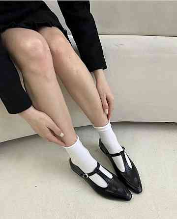 Балетки жіночі VIFEST чорні натуральна шкіра 38р.-25см. (5457) Коломия