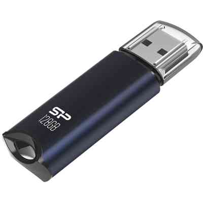 USB флеш накопичувач Silicon Power USB 128GB SILICON POWER usb3.2 Marvel M02 Aluminum Blue (SP128GBUF3M02V1B) Вінниця