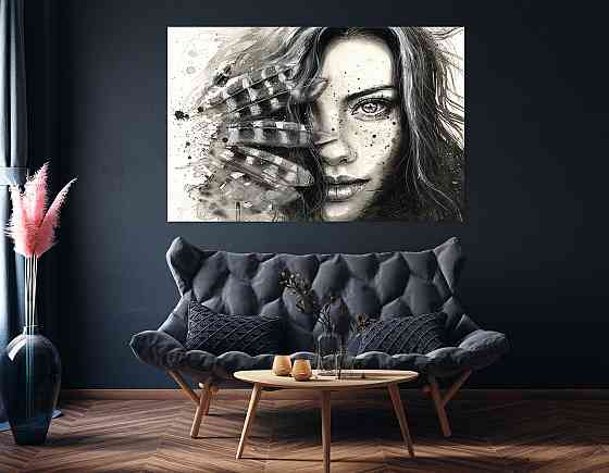 Картина холст в гостиную / спальню Дівчина    MLP_2 80x120 см Киев