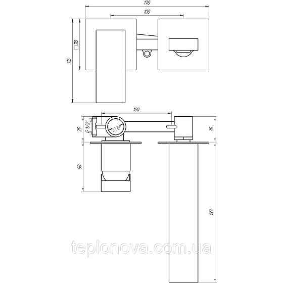 Смеситель для умывальника TOPAZ ODISS TO 18235-H66-WW Черновцы