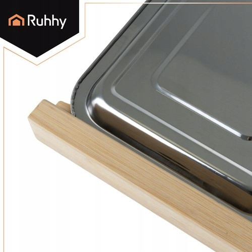 Бамбукова кухонна дошка з двома висувними контейнерами Ruhhy (25707) Нововолинськ - фото 5