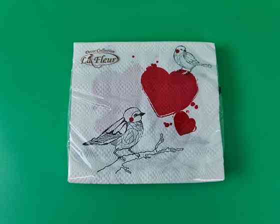 Серветка (ЗЗхЗ, 20 шт.) La Fleur Закохані пташки (996) (1 пачка) Харків
