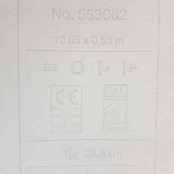 Обои флизелиновые эко Rasch Salisbury 0.53х10 листья папоротника пальмы монстеры крупные зеленые жемчужные Киев