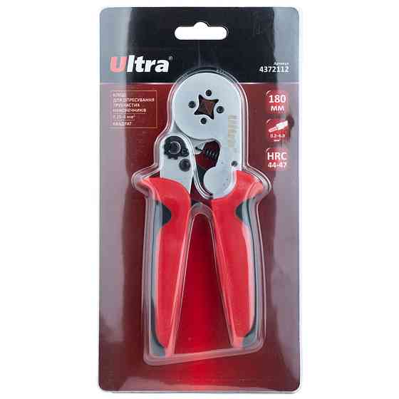 Ultra Клещи для опрессовки трубчатых наконечников 0.25-6мм² (квадрат) ULTRA (4372112) Київ