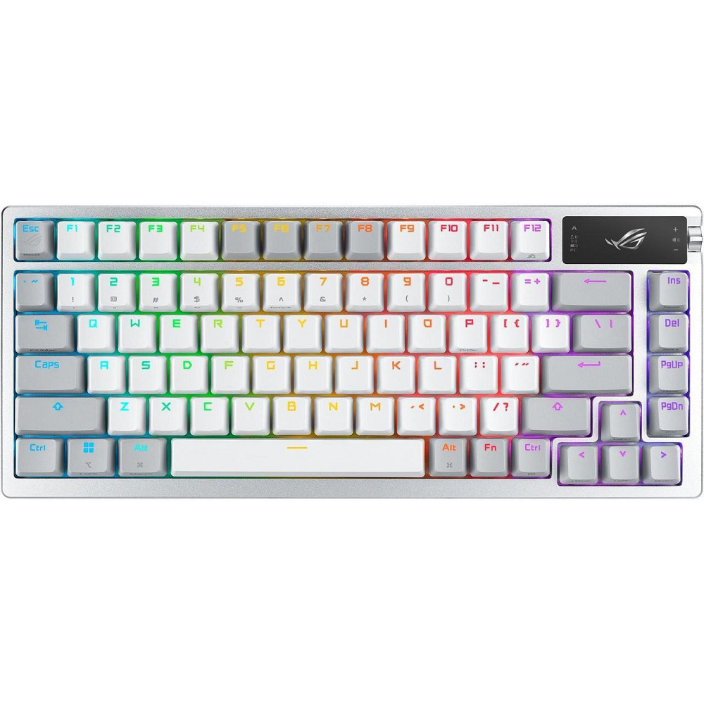 Клавіатура бездротова Asus ROG Azoth RGB WL BT White (90MP031A-BKUA11) Білий Харків - фото 5