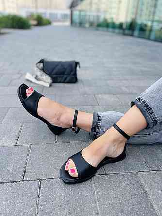 Tamei Босоніжки жіночі Tamei 0570-12 чорні (літо, шкіра натуральна) (5259) Коломия