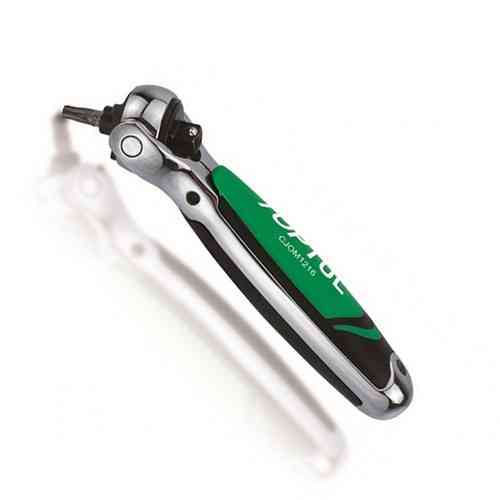 Тріскачка 3/8" + тримач біт з шарніром (360°) TOPTUL 72 зуба CJOM1216 Одеса