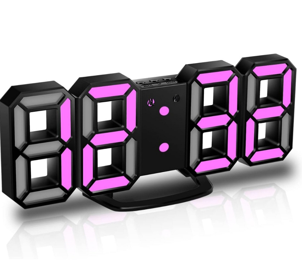 Багатофункціональний настінний/настільний LED годинник 20330 Луцьк - фото 2