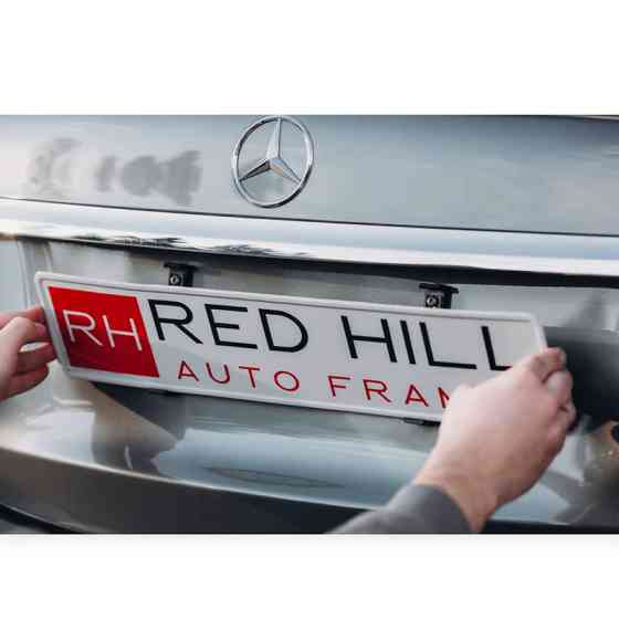 Рамка под номер, безрамочная (4 крепления под 2 номера) red hill прозрачная Мукачево