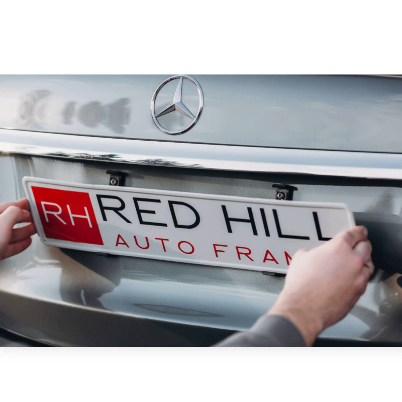 Рамка под номер, безрамочная (4 крепления под 2 номера) red hill прозрачная Мукачево - изображение 2