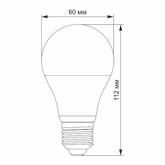 Лампа A60 10W E27 4100К 12V LED Titanum Житомир
