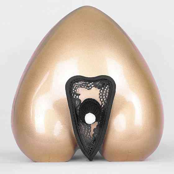 Чоловічі стрінги без лямок з шапочкою еротичні one size чорний Київ