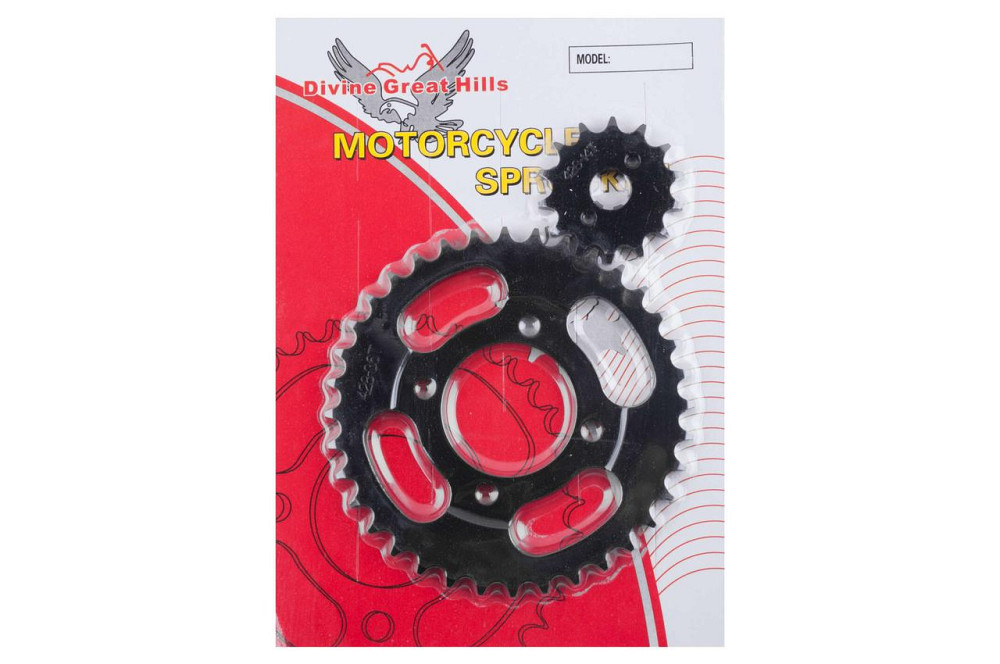 Зірки трансмісії (пара) мопед Дельта 428-14T + 428-36T Мукачево - фото 1