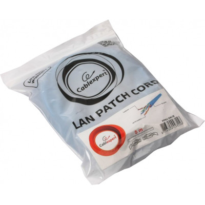 Патч-корд 5м UTP cat 6 CCA blue Cablexpert (PP6U-5M/B) Вінниця - фото 2