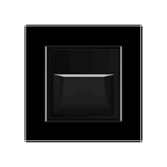 Світильник для сходів підлоги чорний, скло, 2700K, 230В, 0.35Вт Livolo (VL-C7FCL1-2BP) Коломия