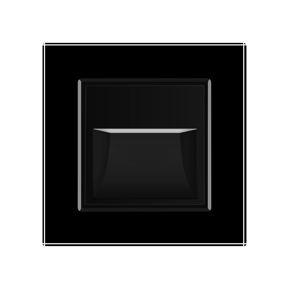 Світильник для сходів підлоги чорний, скло, 2700K, 230В, 0.35Вт Livolo (VL-C7FCL1-2BP) Коломия - фото 6