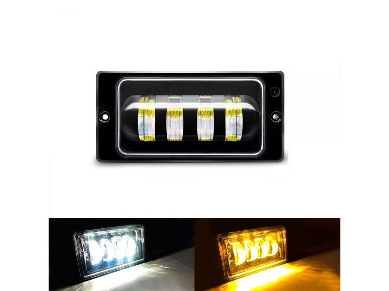 Фара додаткового світла HРG-050-04 W+Y (ВАЗ2110) вольтаж 12-24V LED лампи для автомобілів Харків - фото 1