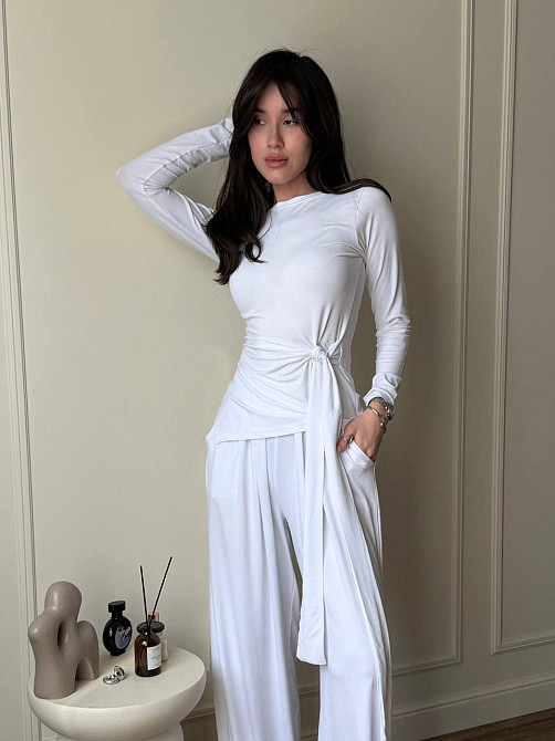 Женский стильный трендовый костюм двойка из вискозы Одесса - изображение 2