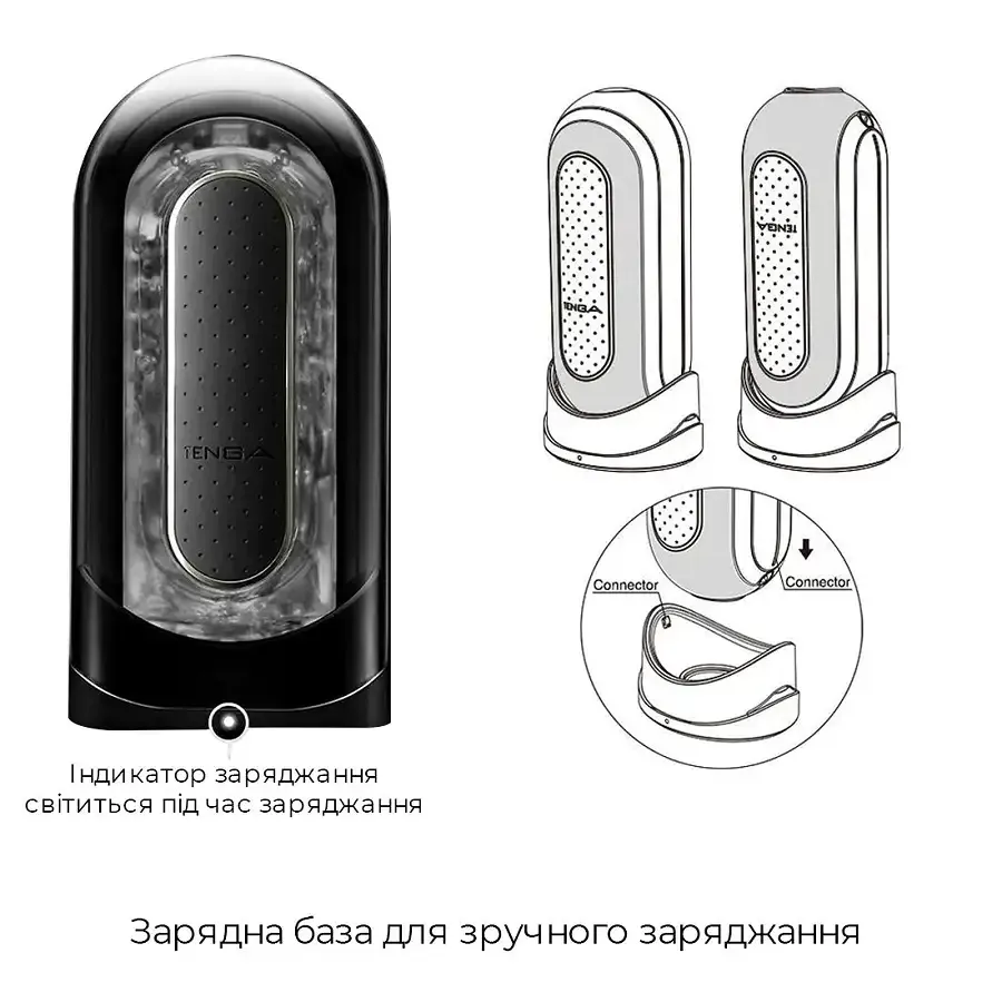 Вибромастурбатор Tenga Flip Zero Electronic Vibration Black, изменяемая интенсивность, раскладной Львов - изображение 7