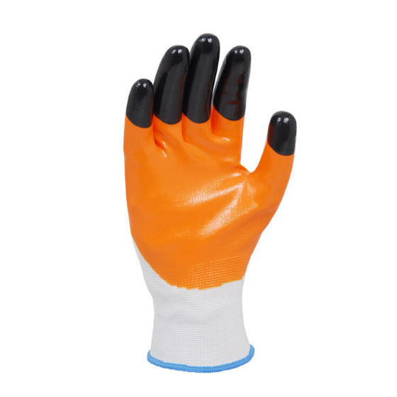 Рукавички 4564 трикотаж нітрилове покриття неповний облив р.10(XL) помаранчевий ДКГ Житомир - изображение 3