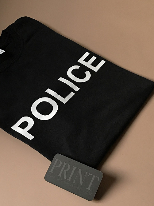 Футболка премиум с принтом POLICE Черновцы - изображение 2