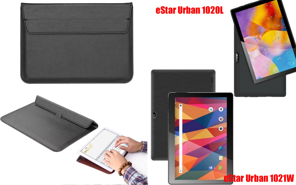 Чохол-конверт VitoCase для eStar Urban 1020L, 1021W, з функцією підставки для планшета Чорний Київ - фото 1