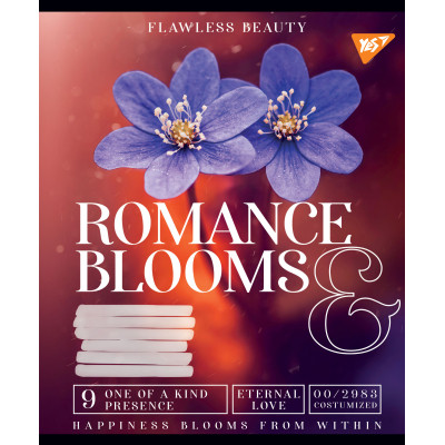 Тетрадь Yes А5 Romance blooms 96 листов, линия (766509) Винница - изображение 4
