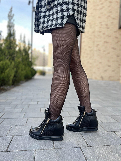 Снікерси жіночі Bosida -1 чорні (весна-осінь, еко-шкіра) (5221) 36 Коломыя - изображение 1