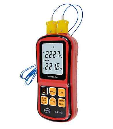 Термометр цифровой двухканальный -250-1767°C BENETECH GM1312 Чернигов
